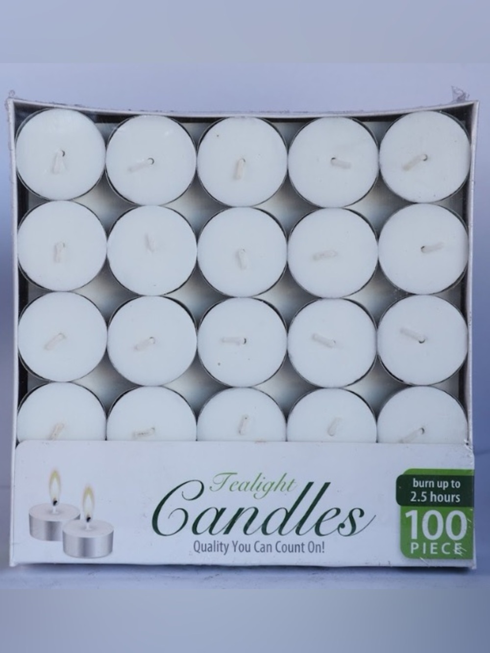 Tealight Candles 100-Pack - White